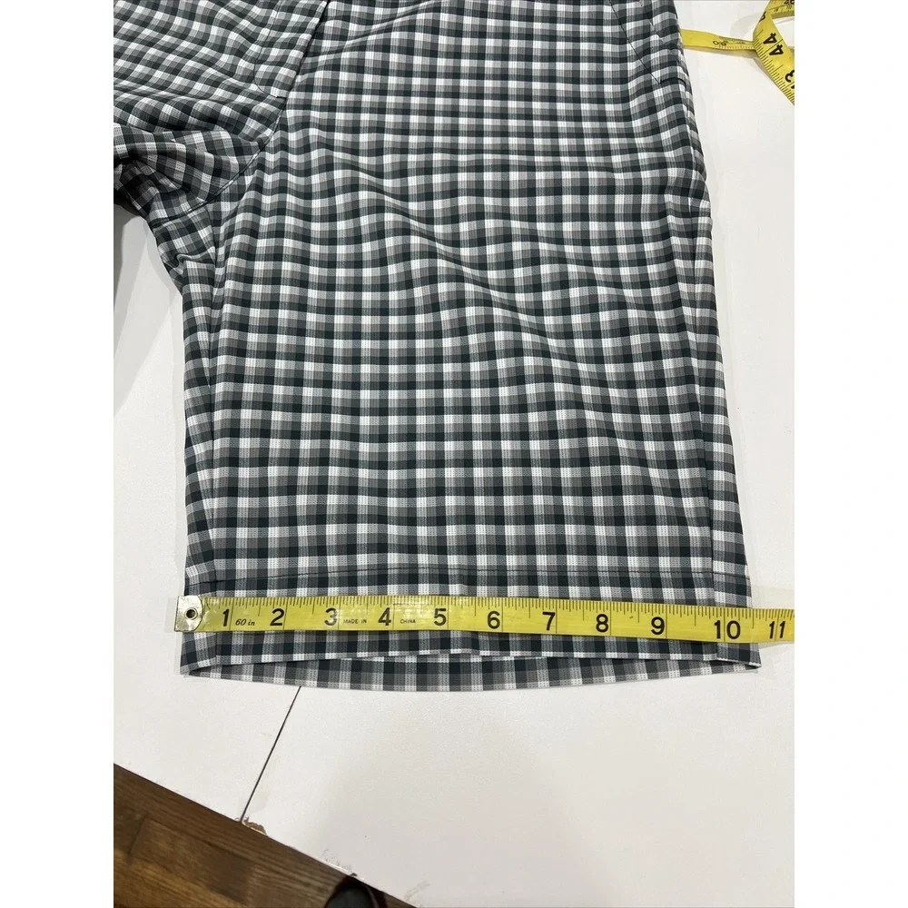 WOMENS NIKE GOLF DRI FIT PLAID SHORTS 10 Medium